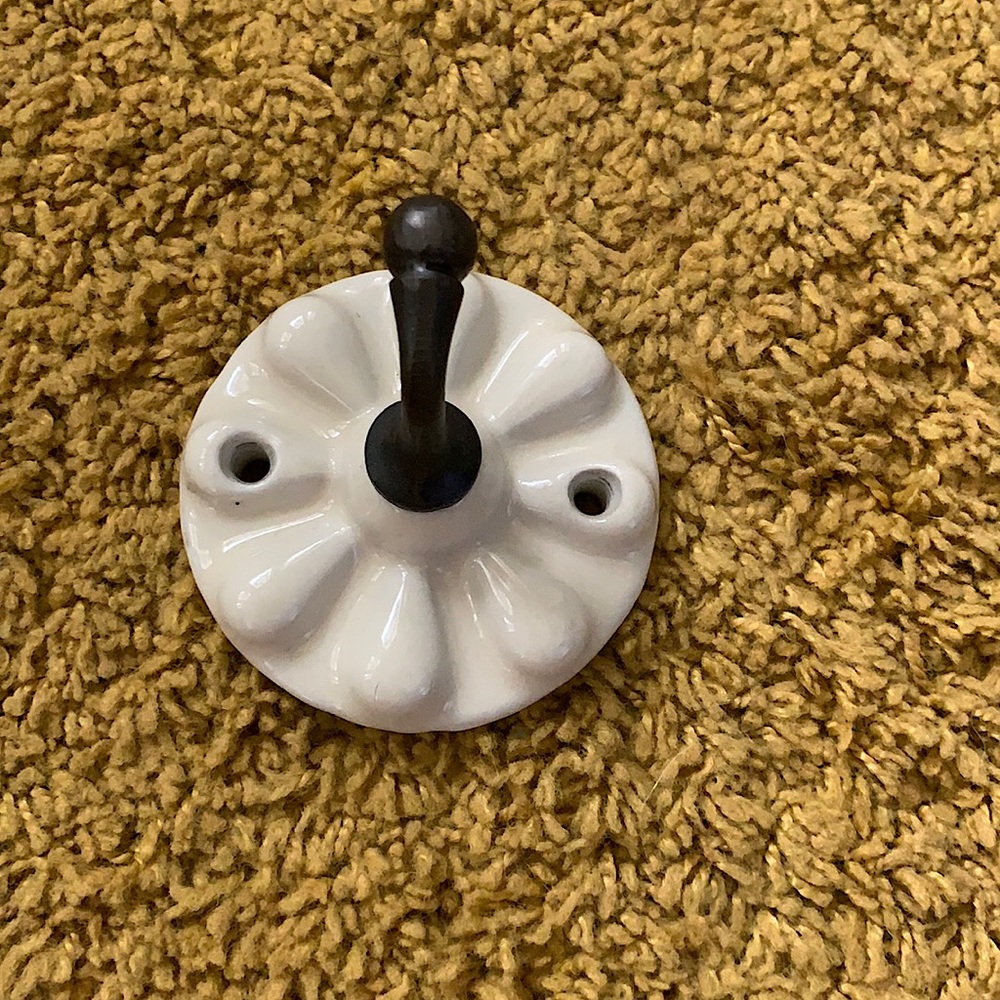 Ceramic wall hook